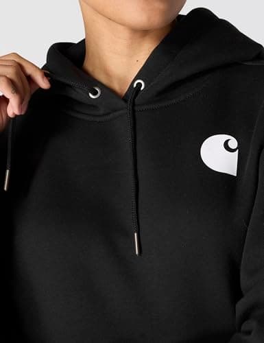 Carhartt Women's Iconic Clarksburg Logo Sweatshirt, Black, Medium — view 4