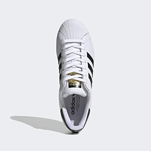 adidas Originals mens Superstar Sneaker, White/Core Black/White, 10.5 US — view 4