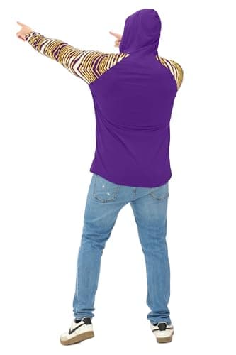 Zubaz NFL Men's T-Shirt with Zebra Sleeves - Minnesota Vikings, 3XL — view 2