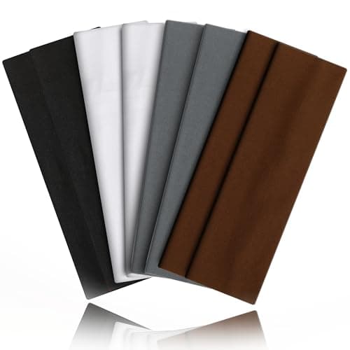 VANRUID Headbands for Women 8PCS [Summer-Exclusive Headband], Non Slip Sports Headband Elastic Soft Running Fashion Headband Absorb Sweat Headbands for Men for Women for Working Out, Travel
