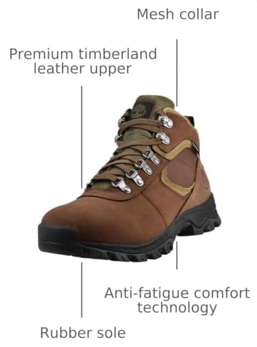 Timberland Men's Mt. Maddsen Mid Leather Wp Hiking Boot, Dark Brown Nubuck, 10 Medium — view 7