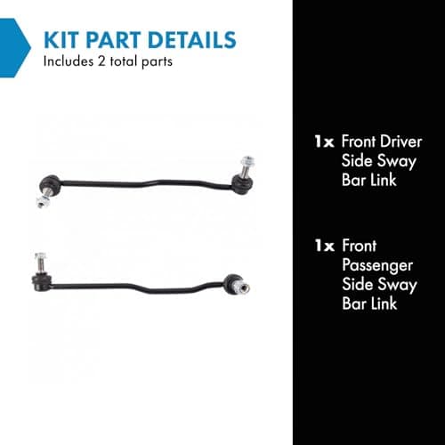 TRQ Front Driver and Passenger Side Sway Bar Link Set 2 Piece Compatible with 2015-2019 Subaru Legacy 2015-2019 Outback