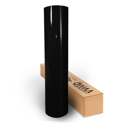 VViViD Gloss Black Vinyl Wrap Adhesive Film Air-Release Decal Roll (6ft x 5ft) — view 5