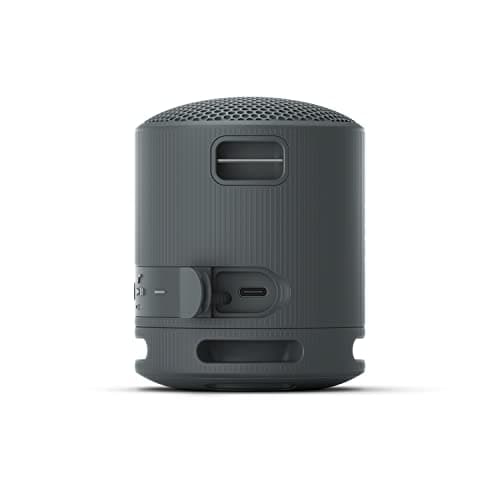 Sony SRS-XB100 Wireless Bluetooth Portable Lightweight Super-Compact Travel Speaker, Extra-Durable IP67 Waterproof & Dustproof, 16 Hour Battery, Versatile Strap, and Hands-Free Calling, Black New — view 6