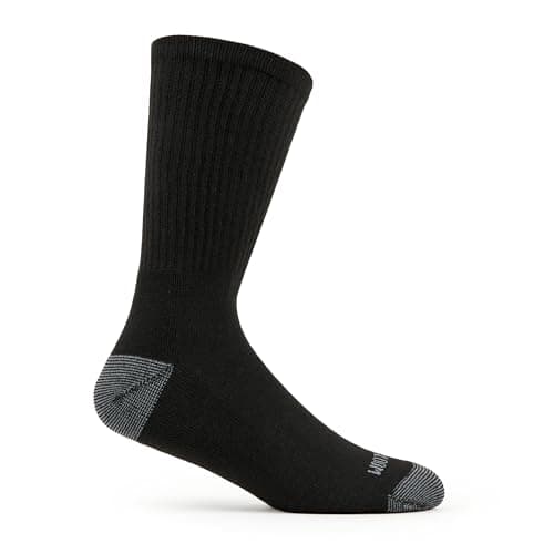 Fruit of the Loom Men's Dual Defense Crew Socks (12 Pack), Black, Medium (6 - 12) — view 6