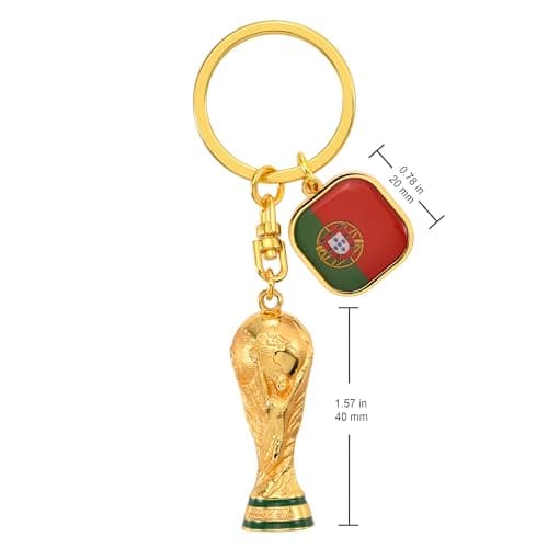 Official FIFA World Cup 2026 Edition Trophy Key Chains (Red Portugal)