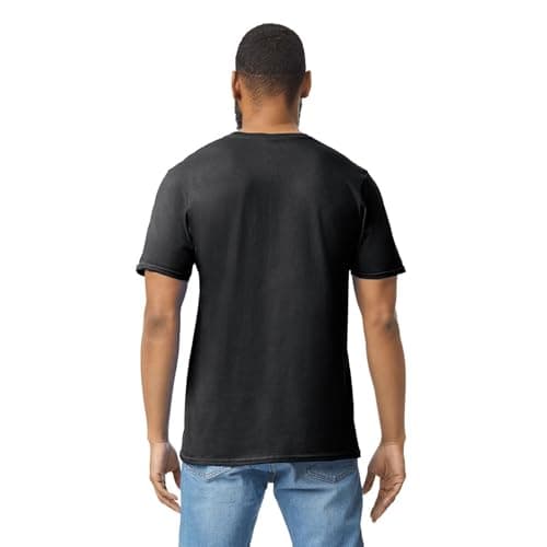 Gildan Adult Softstyle Cotton T-Shirt, Style G64000, Multipack, Black (2-Pack), 2X-Large — view 4