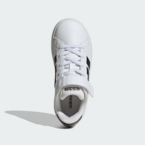 adidas Unisex-Kids Grand Court 3.0 El C, White/Black, 3 — view 4