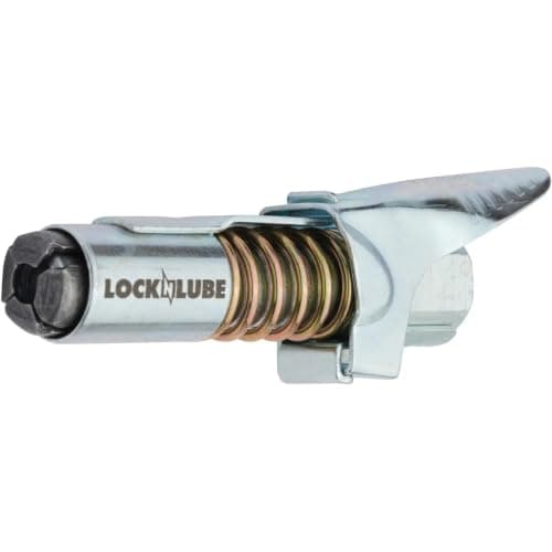 LockNLube Grease Gun Coupler, Patented Locking Jaws Create A Secure, Leak-Free Seal, The Original Rebuildable Locking Coupler, Rated to 10,000 PSI — view 3