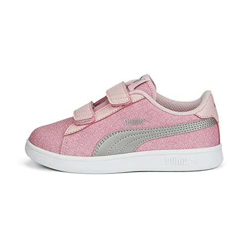 PUMA Kids Girls Smash V2 Glitz Glam V Slip On Sneakers Shoes Casual - Pink - Size 3 M