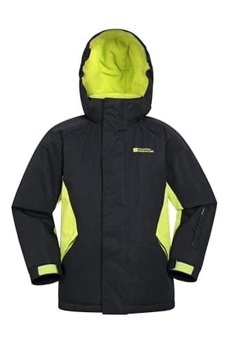 Mountain Warehouse Kids Ski Jacket & Pants set– Boys & Girls Snowsuit Black 5-6 Years