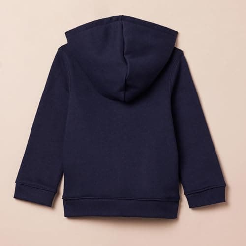 Amazon Essentials Girls' Fleece Full-Zip Hoodie Sweatshirts, Navy, X-Large — view 3