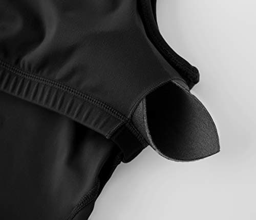 Women’s Longline Sports Bra Wirefree Padded Medium Support Yoga Bras Gym Running Workout Tank Tops (Black, Medium) — view 6
