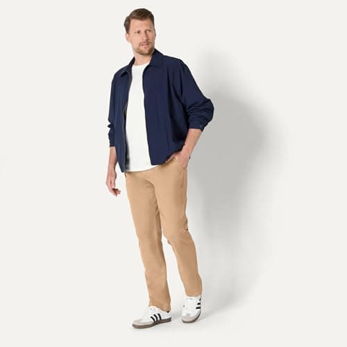 Amazon Essentials Men's Athletic-Fit Broken-in Chino Pant Pants, -Dark Khaki, 38W x 32L — view 4