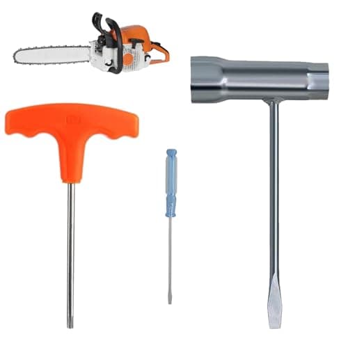 Chainsaw T-Wrench 19mm x 13mm (3/4" x 1/2") And T-Handle T27 Torx Screwdriver Fit for Stihl Makita Husqvarna Dolmar Partner Echo Jonsered Poulan Chainsaws — view 4