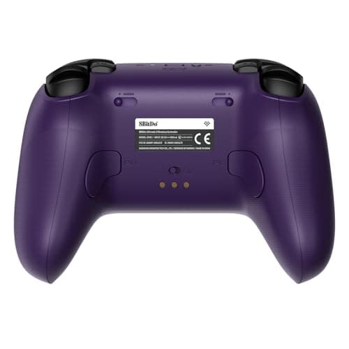8BitDo Ultimate 2 Wireless Controller for Windows & Android, Gaming Controller with TMR Joysticks, Switchable Hall Effect/Tactile Triggers, RGB Fire Ring, 8Speed Wireless Tech, Purple — view 3