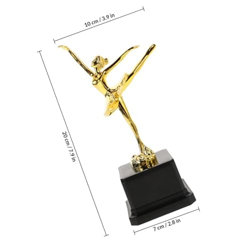 ULTECHNOVO Creative Plastic Ballet Trophy for Dance Competitions with Emblem of Excellence and Versatile Use,