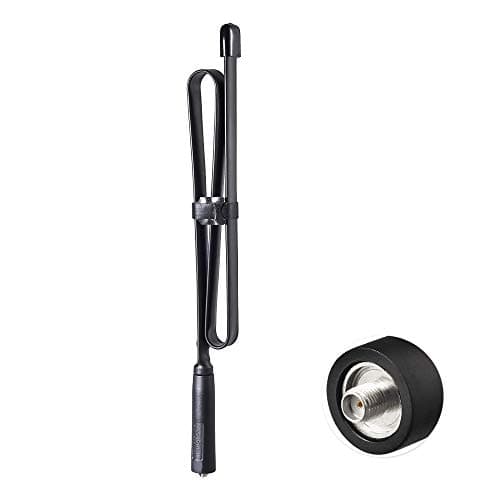 Bingfu Foldable CS Tactical SMA Female Ham Radio Antenna 2-Pack Dual Band VHF UHF 136-520MHz 31 inch Antenna for Baofeng BF-F8HP UV-5R UV-82 BF-888S GT-3 Ham Two Way Radio Walkie Talkie — view 3