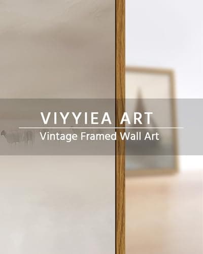 VIYYIEA Vintage Framed Canvas Wall Art, Jesus Art Prints, Modern Christian Neutral Decor for Living Dining Room Bedroom Hallway Fireplace Office Meditation Yoga, Easter Christmas Decor,16x24 Inch — view 4