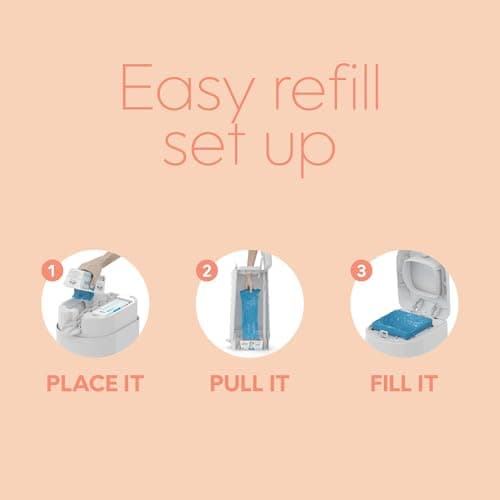 Diaper Genie Easy Roll Refill | 18 Clean Laundry Scent Bags | 65% PCR Film | Fits Platinum, Signature & Deluxe — view 9