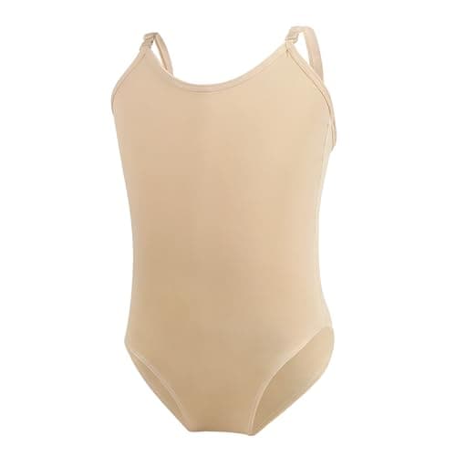 Deesorxin Nude Leotard Seamless Ballet Leotards for Girls Camisole Undergarment with Adjustable Straps for Dance Ballet Gymnastics M