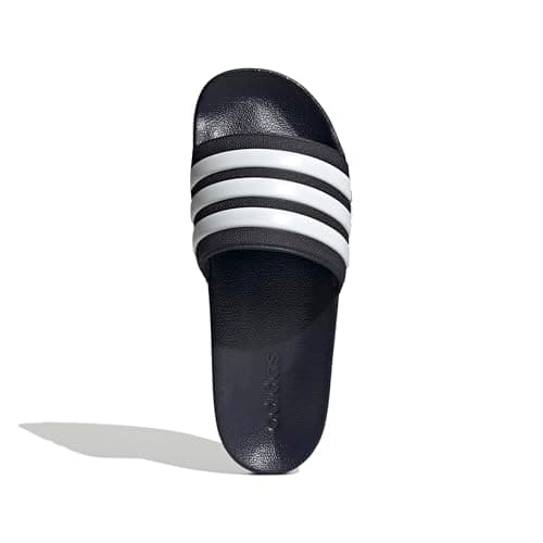 adidas Unisex Adilette Shower Slides Sandal, Legend Ink/White/Legend Ink, 12 US Men — view 3