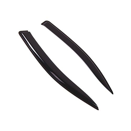 TuningPros Outside Mount Window Vent Visors Rain Guards Compatible with Nissan NV200 2010-2017 | Side Window Wind Deflectors Rain Shields | Smoke Tinted, 2 Pcs Set, DGWV-839