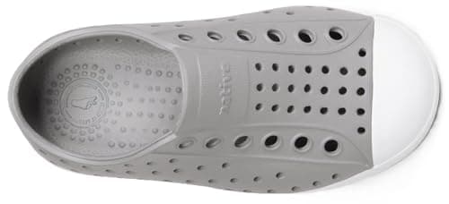 Native Shoes Unisex-Kids Jefferson Sneakers, Pigeon Grey/Shell White, 7 Toddler — view 3