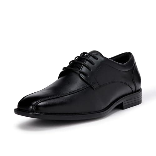 Amazon Essentials Men's Twin Seam Square Toe Derby Dress Shoes, Black, 11.5