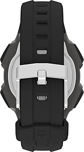 Timex Men's Ironman Triathlon Classic 30 38mm Watch – Gray & Black Case Orange Accents with Black Resin Strap — view 2