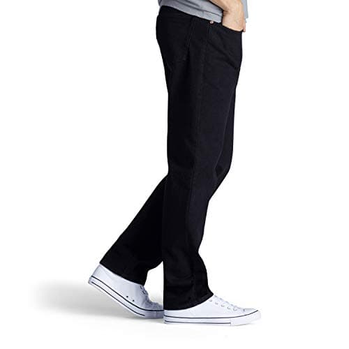 Lee Men's Relaxed Fit Straight Leg Jean, Double Black, 30W x 32L — view 2