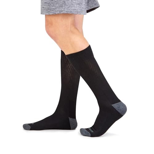 Fruit of the Loom Men's Dual Defense Crew Socks (12 Pack), Black, Medium (6 - 12) — view 4