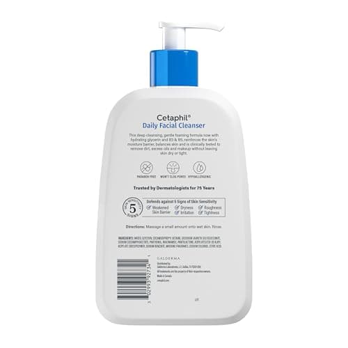 Cetaphil Daily Facial Cleanser Lotion for Combination to Oily, Sensitive Skin, 16 oz + Travel Size Moisturizing Lotion 2 oz — view 8