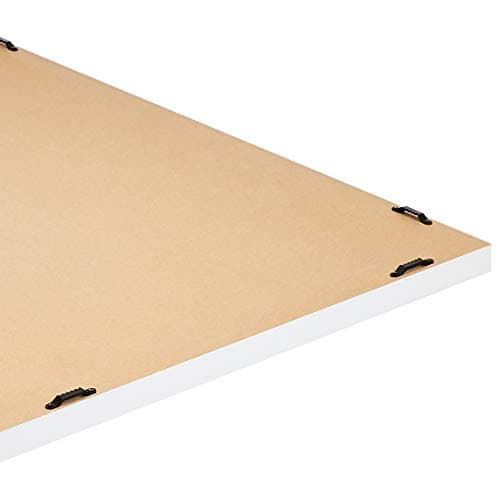 Amazon Basics Rectangular Wall Mirror 20" x 28", Standard Trim, White — view 3