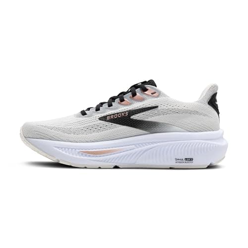Brooks Women’s Ghost 17 Neutral Running Shoe - White/Black/Rose Gold - 8 Medium — view 4
