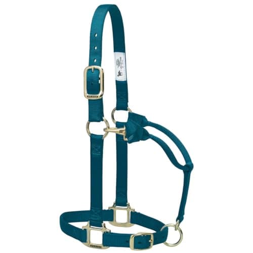 Weaver Leather Original Adjustable Chin and Throat Snap Halter M. Diva Pink — view 3