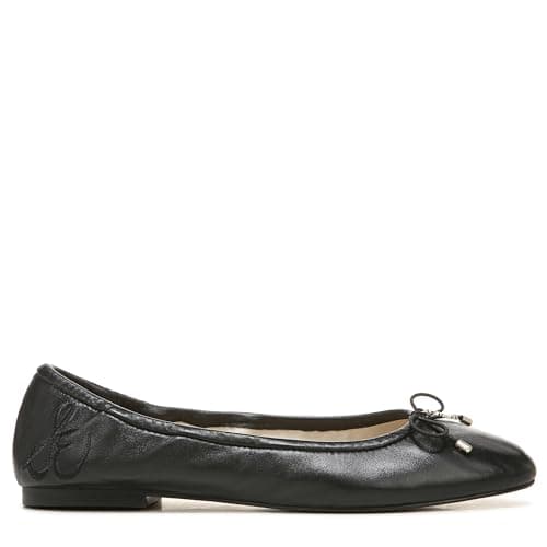 Sam Edelman Women's Felicia Ballet Flat, Black Leather, 7 Medium US — view 7