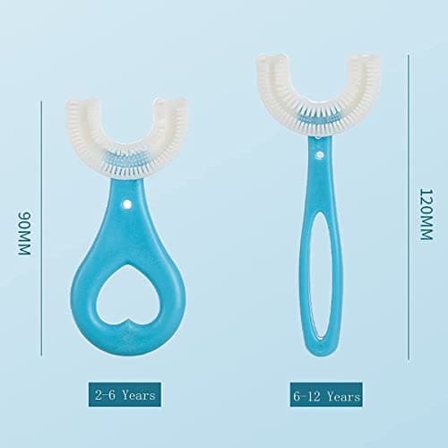 Kids U-Shaped Whole Mouth Teeth Brush U Shaped Toothbrush Care for Your Kids Oral Health Toothbrush Oral Cleaning Toothbrush Great for Children Kids Toddler 2-12 Years 2Pcs for KidNice and Practical — view 3