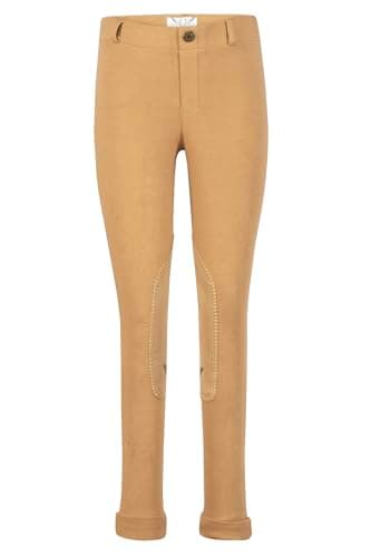 TuffRider Girl's Starter Lowrise Pull-On Jods Breech, Sand, 4 — view 2