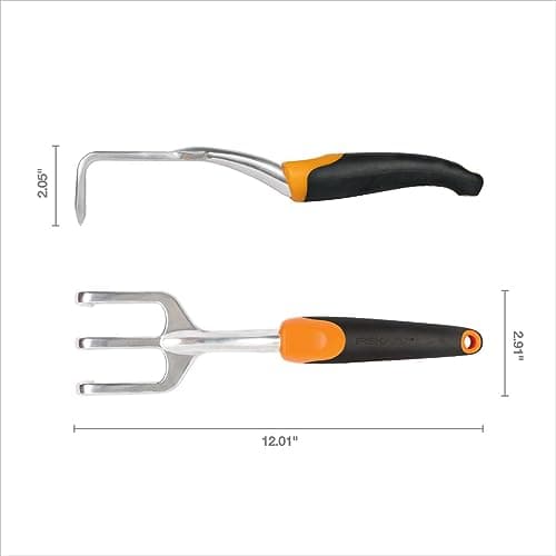 Fiskars Ergo Cultivator for Digging, Aerating Soil, and Weeding, Heavy Duty Garden Tool with Hanging Hole — view 2