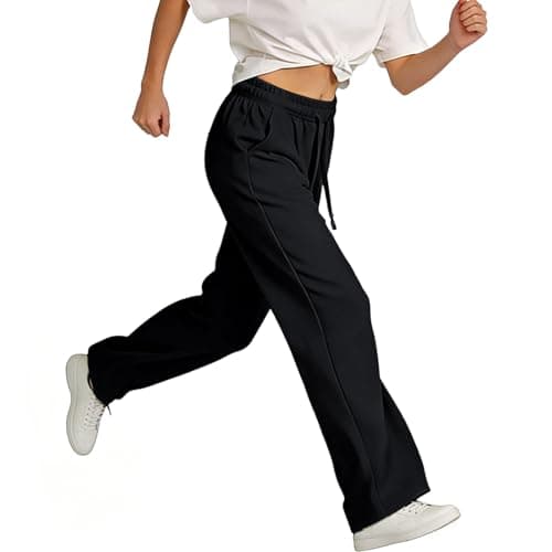 Pantalon Femme, Summer Pants for Women High Waisted Pants for Hiking Golf Quick Dry Loose Sweatpants with Pockets — view 3