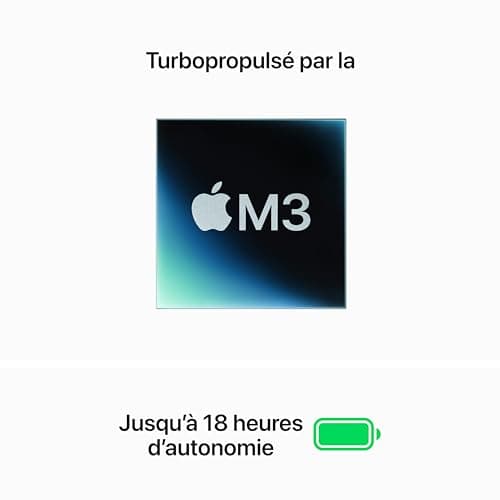 Apple 2024 MacBook Air 15-inch Laptop with M3 chip: Built for Apple Intelligence, 15.3-inch Liquid Retina Display, 8GB Unified Memory, 512GB SSD Storage; Space Grey, French — view 2