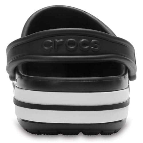 Crocs Unisex-Adult Bayaband Clogs, Black/White, 7 Men/9 Women — view 7
