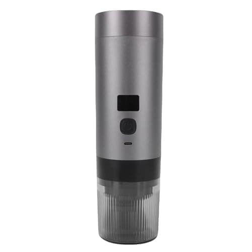 Focket Portable Coffee Maker, 200ml 3 in 1 Fast Heating Rechargeable Battery Travel Coffee Maker, Portable with Ground and Capsule Compatibility for Business Trips