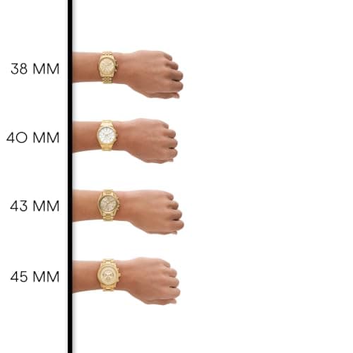 Michael Kors Men's Watch, Slim Runway Three-Hand Black Stainless Steel Men's Watch — view 5