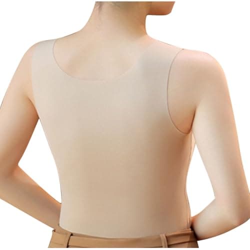 Women's U Neck Shapewear Built-in Bra Tank High Strechy Sleeveless Slim Tops Camisole Workout Tops Padded Yoga Shirts — view 5