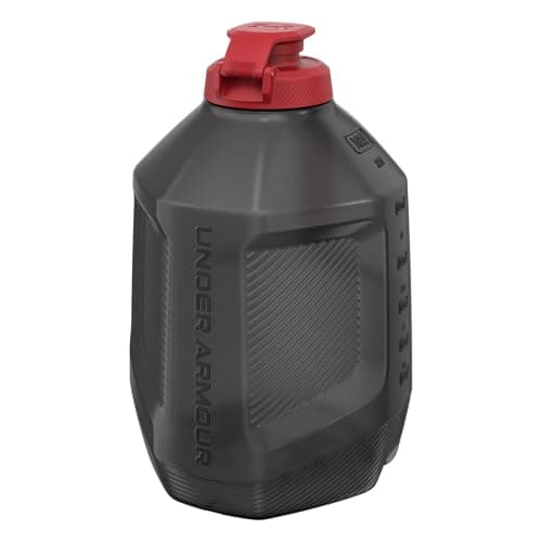 Under Armour 1 Gallon Water Bottle, Large Sports Jug, Durable, Gym Water Bottles for Men and Women, Football, Basketball, Black/Black — view 3