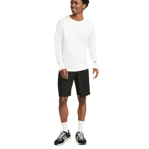 Champion Men's Sport Shorts, Standard Fit, 10 Inch Inseam, Lightweight Fabric, Moisture-Wicking, Available in Regular and Big & Tall, Black, Large — view 4