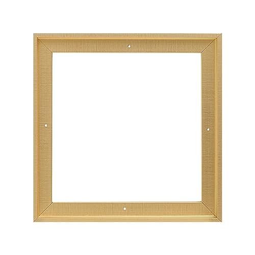 PIXY CANVAS Floater Frame 12x12 for 3/4 (0.75) inch Deep Canvas Paintings/Canvas Prints/Wood Canvas Panels/Wall Art/Wall Decor/Home Decor/Artwork (Brass Gold, 12 x 12 inch, Square)