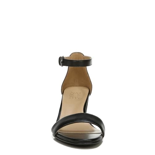 Naturalizer Womens Vera Ankle Strap Block Heel Dress Sandal ,Black Leather,8.5M — view 6